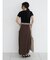 Gather waist docking skirt