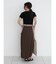 Gather waist docking skirt