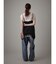 レースヘムドットキャミソール