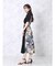 マリンプリントシャツワンピース