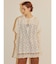ダイヤモチーフレースポンチョブラウス