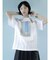 ART PRINT PINTUCK T-SHIRT