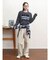 レースラインロゴロングTシャツ