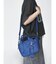 チャーム付きフェイクレザー2wayバッグ（greige,black,blue)