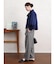 グレンチェックテーパードパンツ