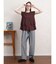 グレンチェックテーパードパンツ