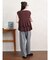 グレンチェックテーパードパンツ