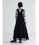 【2サイズ展開】レースアップデザインジャンパースカート（black）