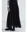 【2サイズ展開】レースアップデザインジャンパースカート（black）
