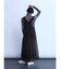【2サイズ展開】レースアップデザインジャンパースカート（black）