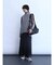 【2サイズ展開】レースアップデザインジャンパースカート（black）