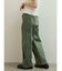 配色切替ドロストバレルパンツ