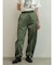 配色切替ドロストバレルパンツ