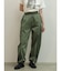 配色切替ドロストバレルパンツ