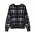 【Pitta Re:)】 ニット フェザーチェック プルオーバー レディース