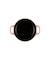 【特別価格】シグニチャー ココット・ロンド20cm　オレンジ　（ブラックマットホーロー）