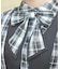 チェック切替シャツワンピース