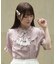 リボンジャボ付ブラウス