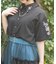 チェーン付刺繍シャツ