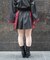 ジップ付ジャガードスカパン