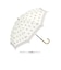 【当商品送料無料】because ビコーズ 晴雨兼用 長傘 刺繍 通販 雨傘 日傘 晴雨兼用傘 傘 かさ カサ 婦人傘 紫外線遮蔽 UV対策