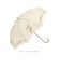 【当商品送料無料】because ビコーズ 晴雨兼用 長傘 刺繍 通販 雨傘 日傘 晴雨兼用傘 傘 かさ カサ 婦人傘 紫外線遮蔽 UV対策