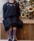 【当商品送料無料】Rora ワンピース 通販 ダリア ストーンワンピース 子供服 キッズワンピース 長袖 カジュアル チュール レース 女の子