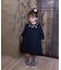 【当商品送料無料】Rora ワンピース 通販 ダリア ストーンワンピース 子供服 キッズワンピース 長袖 カジュアル チュール レース 女の子