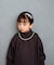 【当商品送料無料】Rora ワンピース 通販 ビオラ パール付きバルーンワンピース 子供服 ワンピ 長袖 フォーマルワンピース コクーン パール
