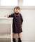 【当商品送料無料】Rora ワンピース 通販 ビオラ パール付きバルーンワンピース 子供服 ワンピ 長袖 フォーマルワンピース コクーン パール