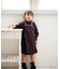 【当商品送料無料】Rora ワンピース 通販 ビオラ パール付きバルーンワンピース 子供服 ワンピ 長袖 フォーマルワンピース コクーン パール
