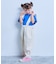 【COTTON from U.S.A】デニム3WAYフリルサロペット