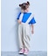 【COTTON from U.S.A】デニム3WAYフリルサロペット