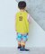 総柄ミニ裏毛ワイドタックハーフパンツ