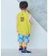 総柄ミニ裏毛ワイドタックハーフパンツ