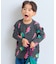 総柄長袖Tシャツ