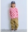 総柄長袖Tシャツ