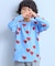 総柄長袖Tシャツ