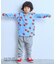 総柄長袖Tシャツ