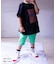 ストレッチサルエルハーフパンツ