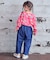 COTTON from U.S.A デニム3WAYフリルサロペット