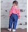 COTTON from U.S.A デニム3WAYフリルサロペット