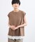 リネンフレンチスリーブＴシャツ/ハンドウォッシャブル【JAPAN FABRIC】