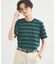 ＷボーダーコットンＴシャツ/マシンウォッシャブル