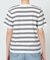 ＷボーダーコットンＴシャツ/マシンウォッシャブル