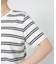 ＷボーダーコットンＴシャツ/マシンウォッシャブル