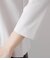 ストレッチトリコット バックファスナー7分袖Tシャツ
