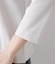 ストレッチトリコット バックファスナー7分袖Tシャツ