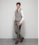 【ストレッチ】オックスシャンブレー オレンジストライプ 長袖ショートボタンダウンシャツ