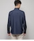 【ストレッチ】シャンブレーツイル 長袖カッタウェイカラーシャツ
